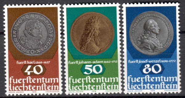 PIENIĄDZE ŚWIATA LIECHTENSTEIN MI.710-712**