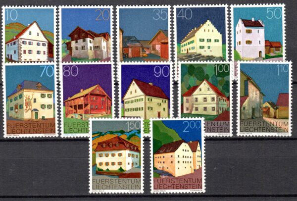 ARCHITEKTURA LIECHTENSTEIN MI.694-705**
