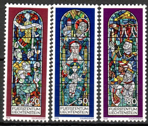 WITRAŻE LIECHTENSTEIN MI.720-722**