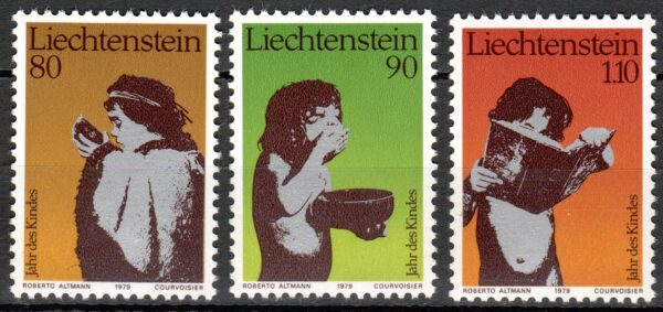 DZIEŃ DZIECKA LIECHTENSTEIN MI.725-727**