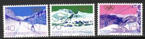 OLIMPIADA ZIMOWA LIECHTENSTEIN MI.735-737**