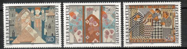 BOŻE NARODZENIE LIECHTENSTEIN MI.738-740**