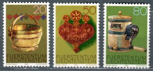 SZTUKA LIECHTENSTEIN MI.747-749**