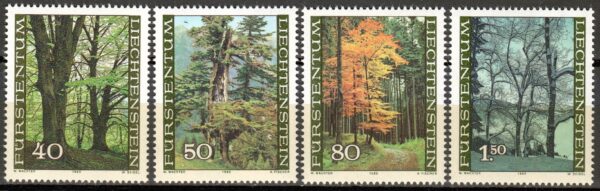 DRZEWA LIECHTENSTEIN MI.757-760**