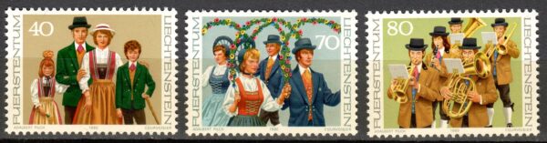 FOLKLOR LIECHTENSTEIN MI.754-756**