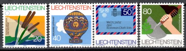 ROCZNICA LIECHTENSTEIN MI.824-827**