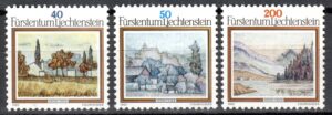 MALARSTWO LIECHTENSTEIN MI.821-823**