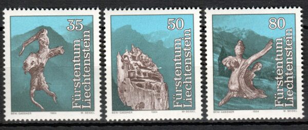 SZTUKA LIECHTENSTEIN MI.843-845**