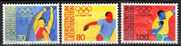 OLIMPIADA LETNIA LIECHTENSTEIN MI.846-848**