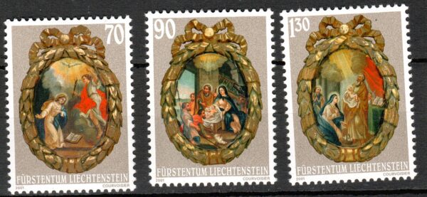 BOŻE NARODZENIE LIECHTENSTEIN MI.1275-1277**