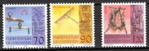 RZEMIOSŁO LIECHTENSTEIN MI.1278-1280**