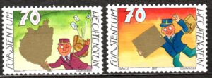 DZIEŃ ZNACZKA LIECHTENSTEIN MI.1257-1258**