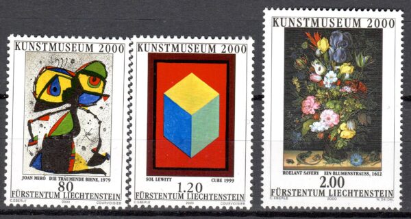 SZTUKA LIECHTENSTEIN MI.1245-1247**