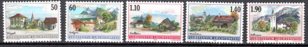 ARCHITEKTURA LIECHTENSTEIN MI.1229-1233**