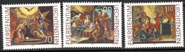 BOŻE NARODZENIE LIECHTENSTEIN MI.1217-1219**