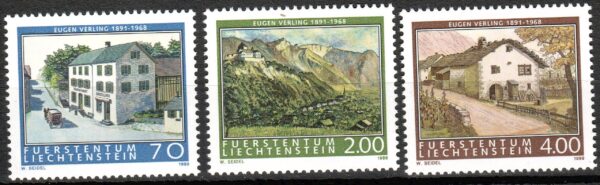 ARCHITEKTURA LIECHTENSTEIN MI.1212-1214**