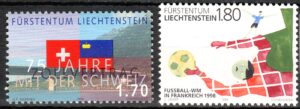 ROCZNICA LIECHTENSTEIN MI.1171-1172**