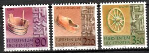 RZEMIOSŁO LIECHTENSTEIN MI.1180-1182**