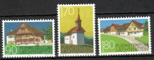 ARCHITEKTURA LIECHTENSTEIN MI.1186-1188**
