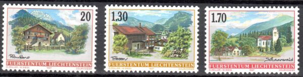 ARCHITEKTURA LIECHTENSTEIN MI.1148-1150**