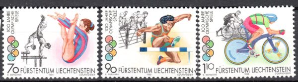 OLIMPIADA LETNIA LIECHTENSTEIN MI.1129-1131**