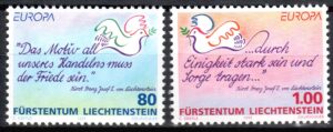 EUROPA LIECHTENSTEIN MI.1103-1104**