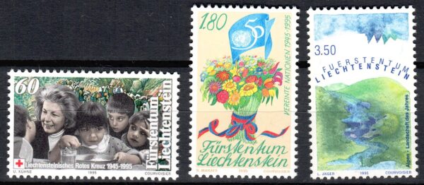 CZERWONY KRZYŻ LIECHTENSTEIN MI.1105-1107**