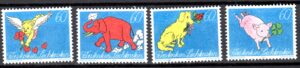 ZWIERZĘTA LIECHTENSTEIN MI.1085-1088**