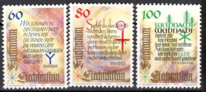 BOŻE NARODZENIE LIECHTENSTEIN MI.1073-1075**
