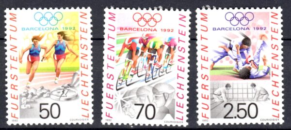 OLIMPIADA LETNIA LIECHTENSTEIN MI.1035-1037**