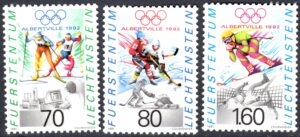 OLIMPIADA ZIMOWA LIECHTENSTEIN MI.1030-1032**
