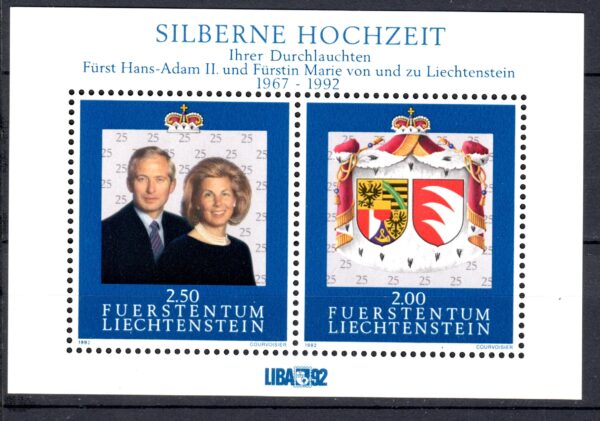 SŁAWNI LUDZIE LIECHTENSTEIN MI.BL.9**