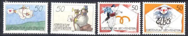 DZIEŃ ZNACZKA LIECHTENSTEIN MI.1041-1044**