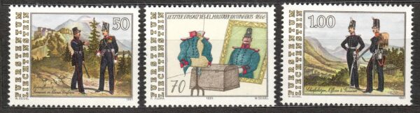 ROCZNICA LIECHTENSTEIN MI.1020-1022**