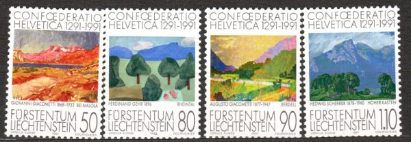 MALARSTWO LIECHTENSTEIN MI.1016-1019**
