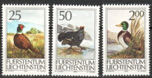 PTAKI LIECHTENSTEIN MI.997-999**