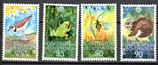 ZWIERZĘTA LIECHTENSTEIN MI.967-970**