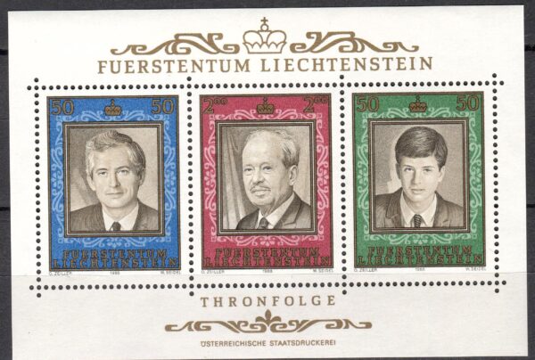 SŁAWNI LUDZIE LIECHTENSTEIN MI.BL.13**