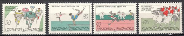 OLIMPIADA LETNIA LIECHTENSTEIN MI.947-950**