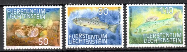 RYBY LIECHTENSTEIN MI.922-924**