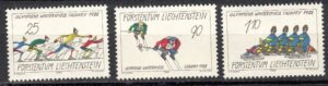 OLIMPIADA ZIMOWA LIECHTENSTEIN MI.934-936**
