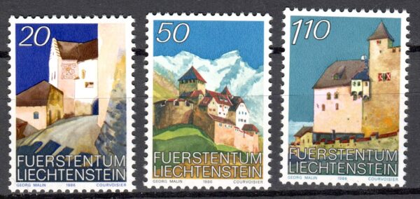 ARCHITEKTURA LIECHTENSTEIN MI.896-898**
