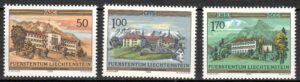 ARCHITEKTURA LIECHTENSTEIN MI.868-870**