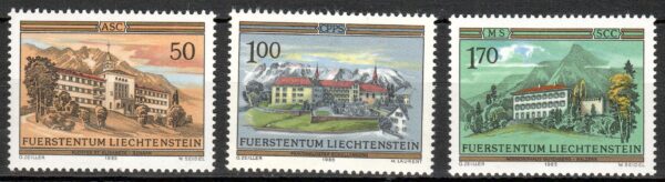 ARCHITEKTURA LIECHTENSTEIN MI.868-870**