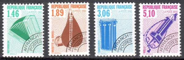 INSTRUMENTY MUZYCZNE FRANCJA MI.2791-2794**