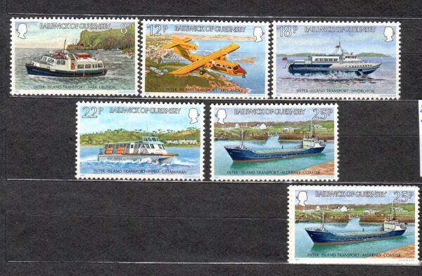 MARYNISTYKA GUERNSEY MI.232-236**