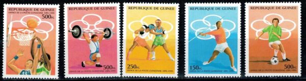 OLIMPIADA LETNIA GWINEA MI.BL.1521-1525**