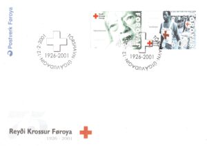 FDC CZERWONY KRZYŻ WYSPY OWCZE MI.391-392