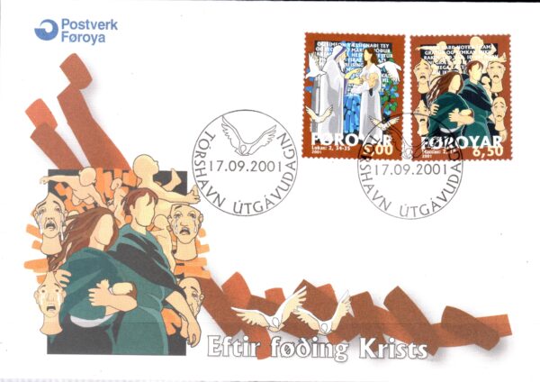 FDC RELIGIA WYSPY OWCZE MI.412-413