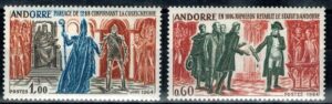 ROCZNICA ANDORRA FRANCUSKA MI.183-184**
